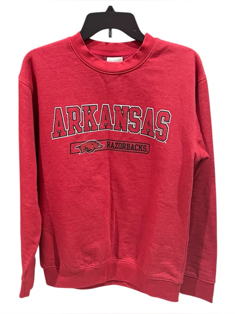 University of Arkansas Razorbacks Hanes Red Sweatshirt Size Small